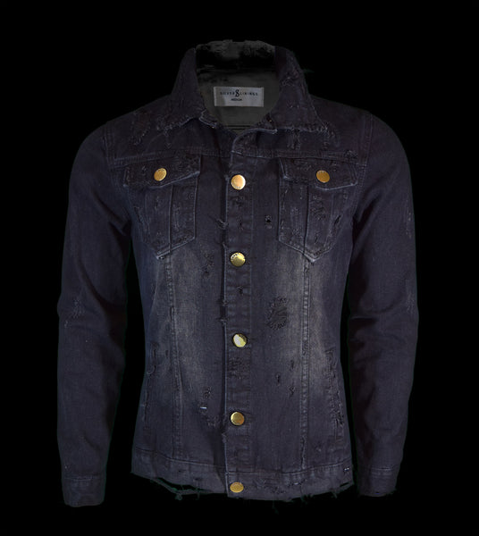 Custom Hand Painted Retro Mic Denim Jacket- Limited Edition