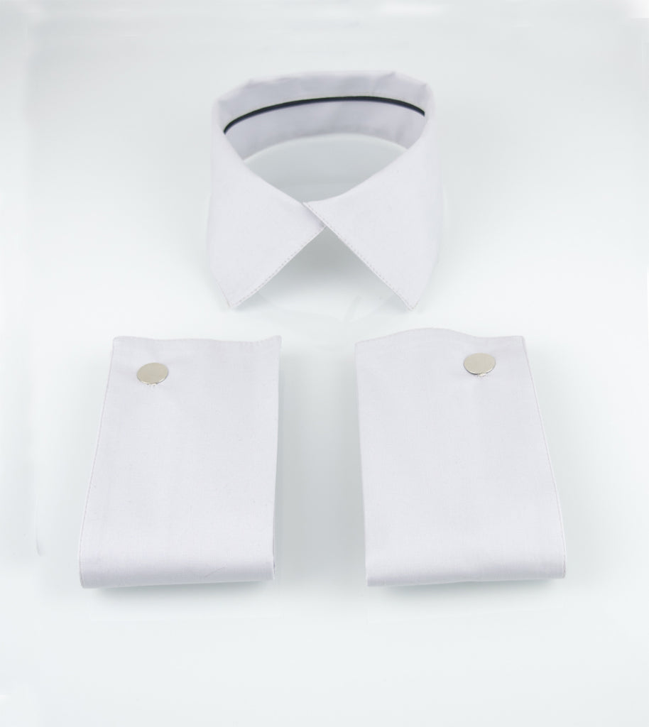 Light White Collar&Cuffs