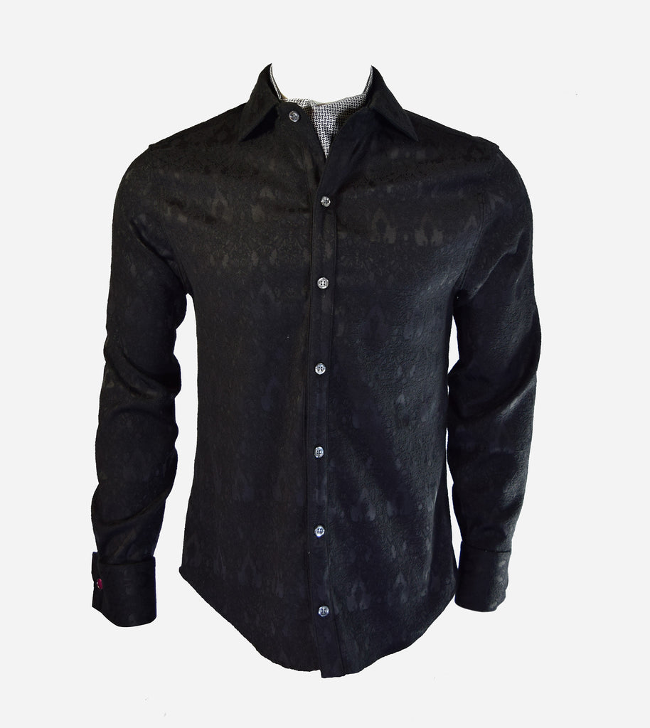 Black Pearl Jacquard Shirt