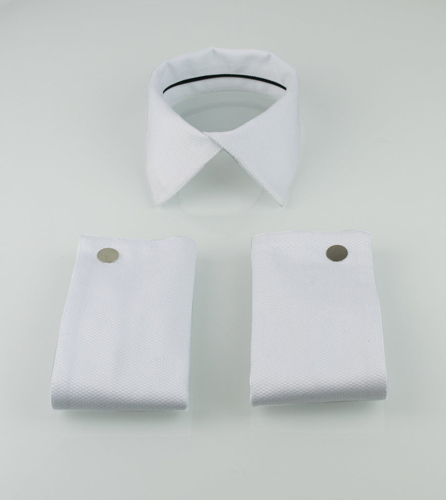 White Pique Collar&Cuffs