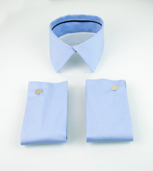 Light Blue Collar&Cuffs