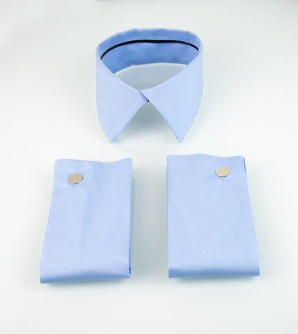 Light Blue Collar&Cuffs