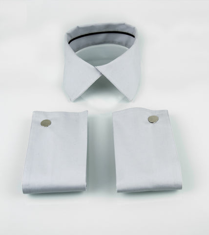 Light Grey Collar&Cuffs