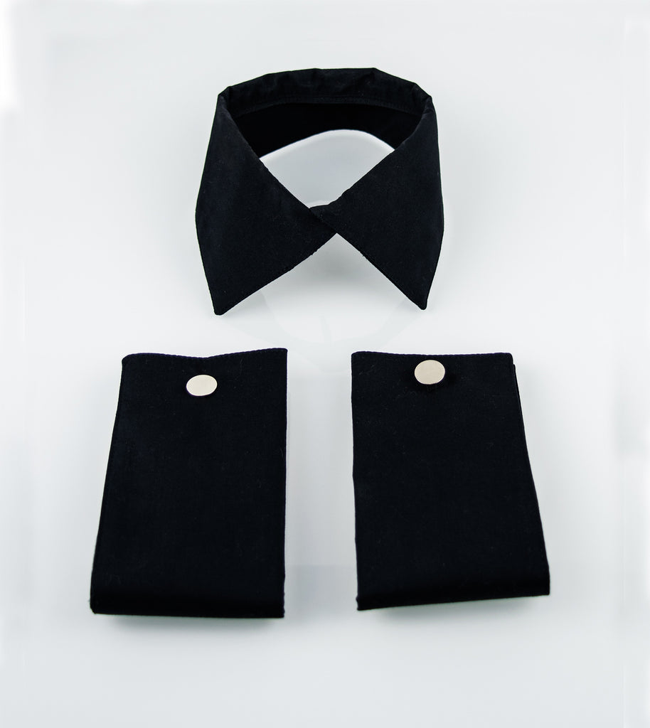 Matte Black Collar&Cuffs