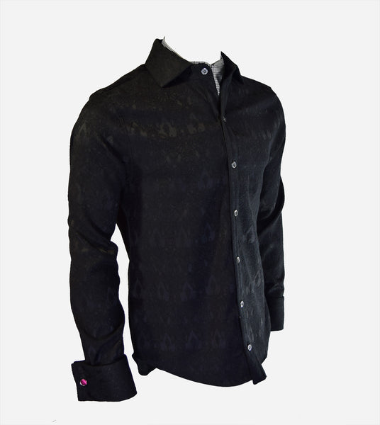 Black Pearl Jacquard Shirt