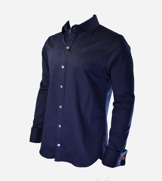 Midnight Blue Pique Shirt