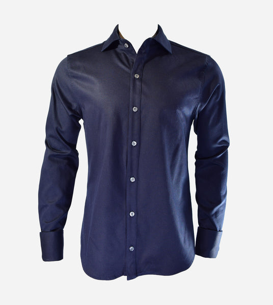 Midnight Blue Pique Shirt