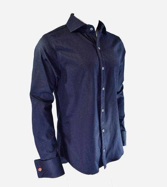 Midnight Blue Pique Shirt